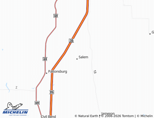 Mappa MICHELIN Salem - ViaMichelin