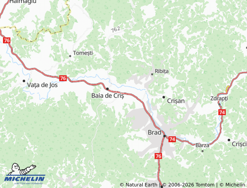 Mapa MICHELIN Țebea - ViaMichelin
