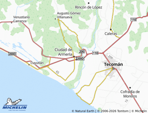 Carte MICHELIN Ciudad de Armería - ViaMichelin