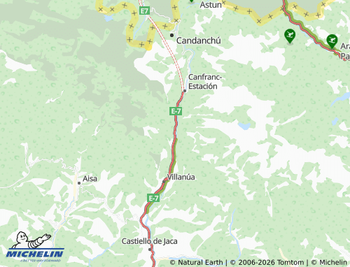 MICHELIN-Landkarte Canfranc - ViaMichelin