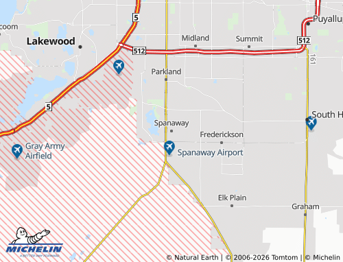 Mappa MICHELIN Spanaway - ViaMichelin
