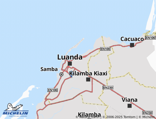 MICHELIN Sambizanga map - ViaMichelin