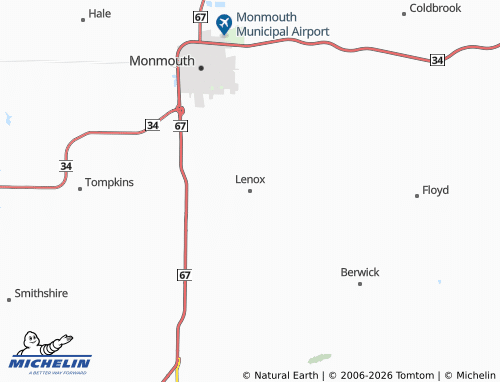 Mapa MICHELIN Lenox - ViaMichelin