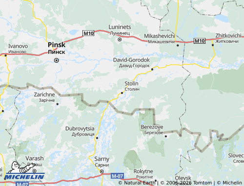 MICHELIN-Landkarte Stolinskiy rayon - ViaMichelin