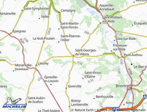 MICHELIN Saint-Georges-du-Vièvre map - ViaMichelin