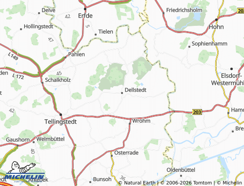 MICHELIN Dellstedt map - ViaMichelin