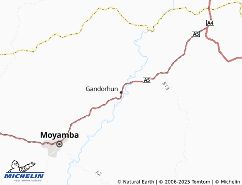 MICHELIN Gandohun map - ViaMichelin