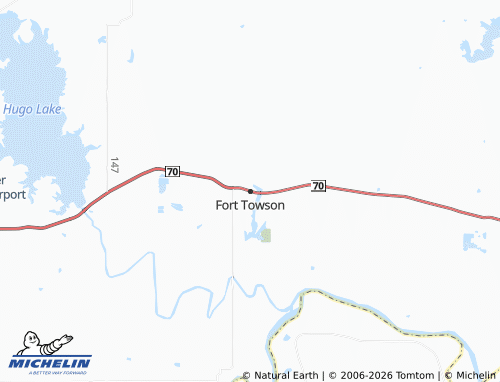 Mapa MICHELIN Fort Towson - ViaMichelin