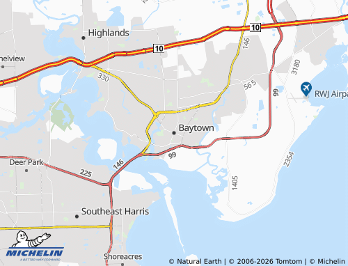 Mappa MICHELIN Baytown - ViaMichelin