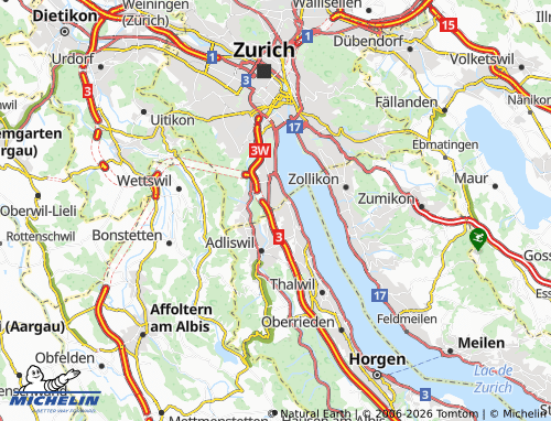 Carte MICHELIN Moos - ViaMichelin