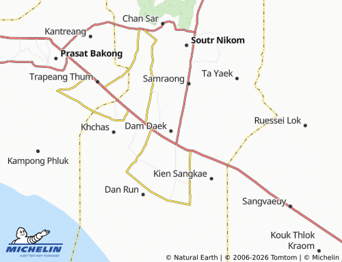 Mapa MICHELIN Dam Daek - ViaMichelin