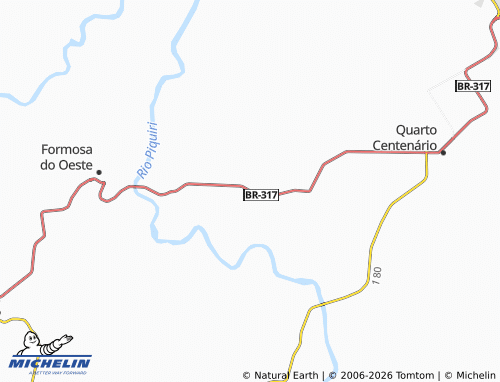 Carte MICHELIN Bandeirantes d'Oeste - ViaMichelin