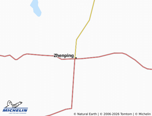 MICHELIN Zhenping map - ViaMichelin