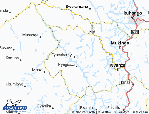 Mapa MICHELIN Cyabakamyi - ViaMichelin