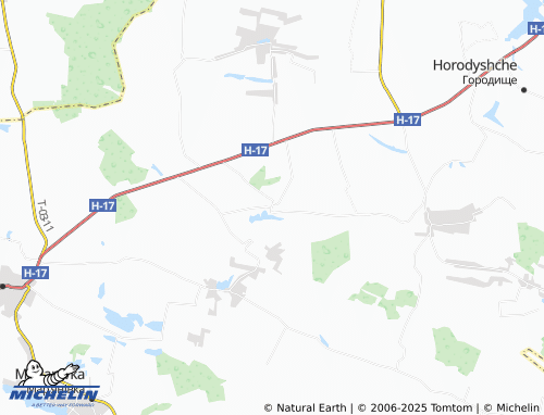 MICHELIN Vilkhivka map - ViaMichelin