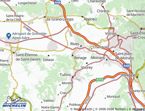 MICHELIN Renage map - ViaMichelin