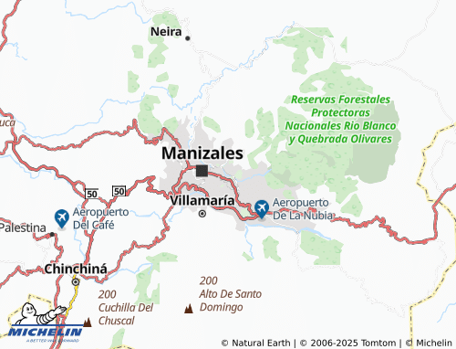 MICHELIN Villa del Río map - ViaMichelin