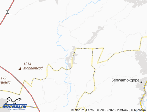 MICHELIN-Landkarte Tshitale SP - ViaMichelin