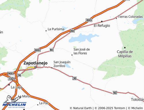 MICHELIN San José de las Flores map - ViaMichelin