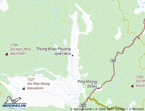 MICHELIN Thung Khao Phuang map - ViaMichelin
