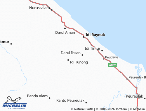 MICHELIN Seuneubok Punti map - ViaMichelin