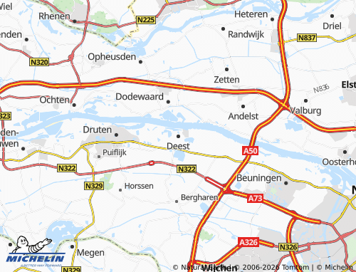 Carte MICHELIN Deest - ViaMichelin