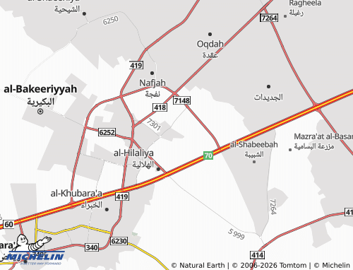 MICHELIN-Landkarte al-Sina'iyyah - ViaMichelin