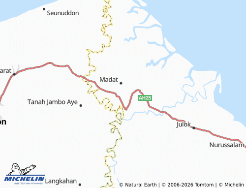 MICHELIN Alue Mulieng map - ViaMichelin