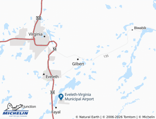 Mapa MICHELIN Gilbert - ViaMichelin