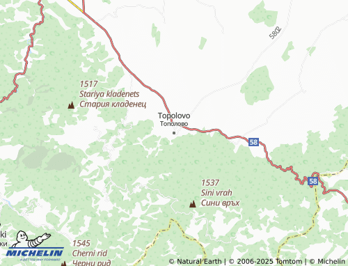 MICHELIN Topolovo map - ViaMichelin