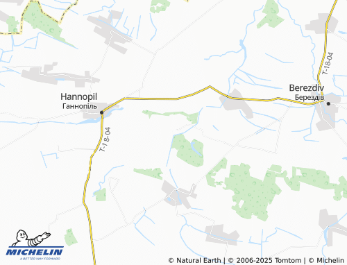 MICHELIN Sosnivka map - ViaMichelin