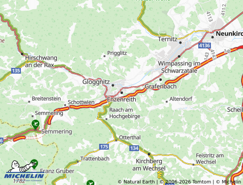 MICHELIN Enzenreith map - ViaMichelin