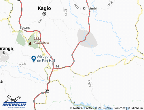 MICHELIN Mutithi map - ViaMichelin
