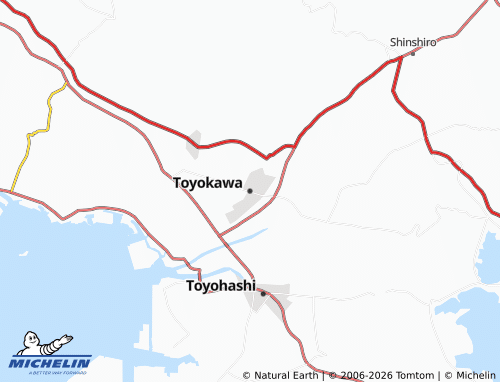 Mappa MICHELIN Toyokawa - ViaMichelin