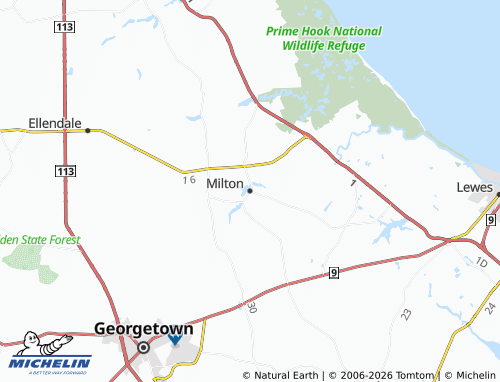 Kaart MICHELIN Milton - ViaMichelin