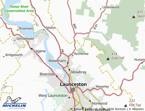 Mapa MICHELIN Rocherlea - ViaMichelin