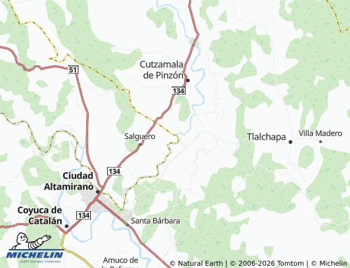 MICHELIN San Nicolás map - ViaMichelin