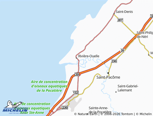 MICHELIN Rivière-Ouelle map - ViaMichelin