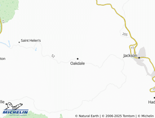 MICHELIN-Landkarte Oakdale - ViaMichelin