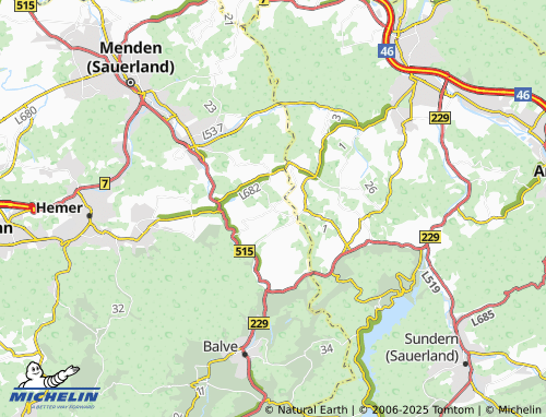 MICHELIN Eisborn map - ViaMichelin