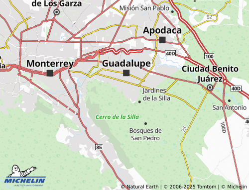MICHELIN Bosques del Rey Segundo Sector map - ViaMichelin