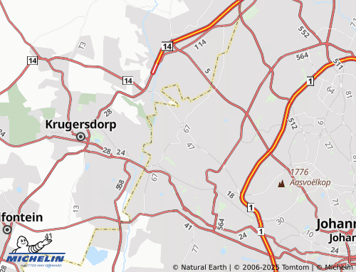 MICHELIN Amorosa Extension 34 map - ViaMichelin