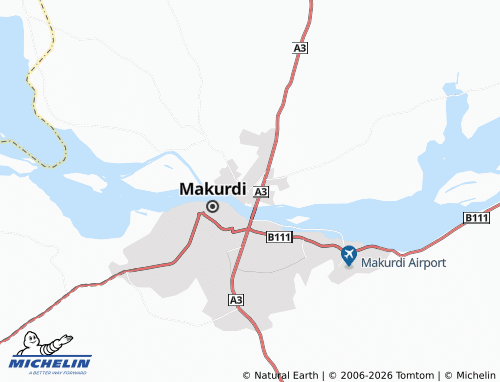 Mappa MICHELIN Makurdi North - ViaMichelin