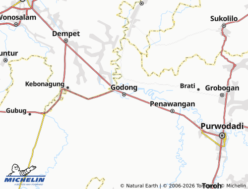 Mapa MICHELIN Godong - ViaMichelin