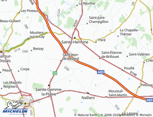 MICHELIN Chaume map - ViaMichelin