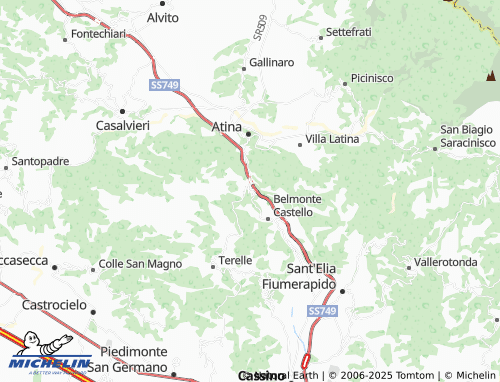 MICHELIN La Vaccareccia map - ViaMichelin