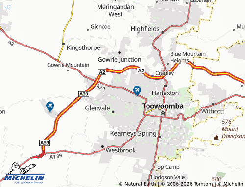 Mapa MICHELIN Torrington - ViaMichelin