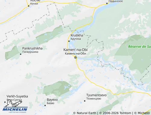 MICHELIN-Landkarte Kamenski Rajon - ViaMichelin