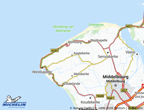 Carte MICHELIN Aagtekerke - ViaMichelin