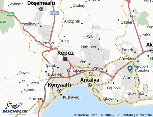Kaart MICHELIN Çankaya - ViaMichelin